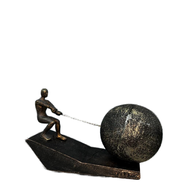 Статуэтка атлет с цепью 